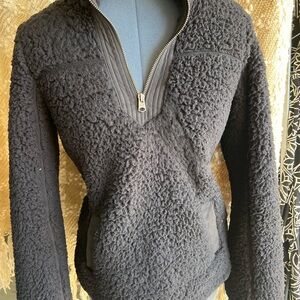 Abercrombie & Fitch Black Sherpa Fleece